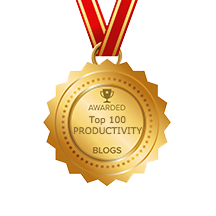 Top 100 Productivity Blogs award badge